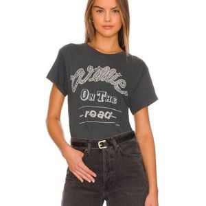 New Daydreamer WILLIE NELSON THE ROAD 78 TOUR Glitter T-Shirt XS